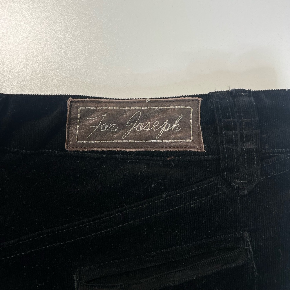 Vintage Corduroy Black Pleated Skirt by For Joseph Size 8 - Picture 10 of 16